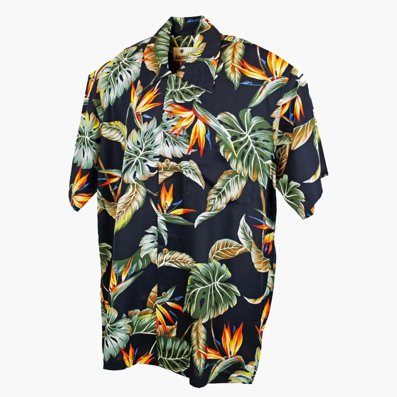 Karmakula Hawaiian Shirt Nevada Black